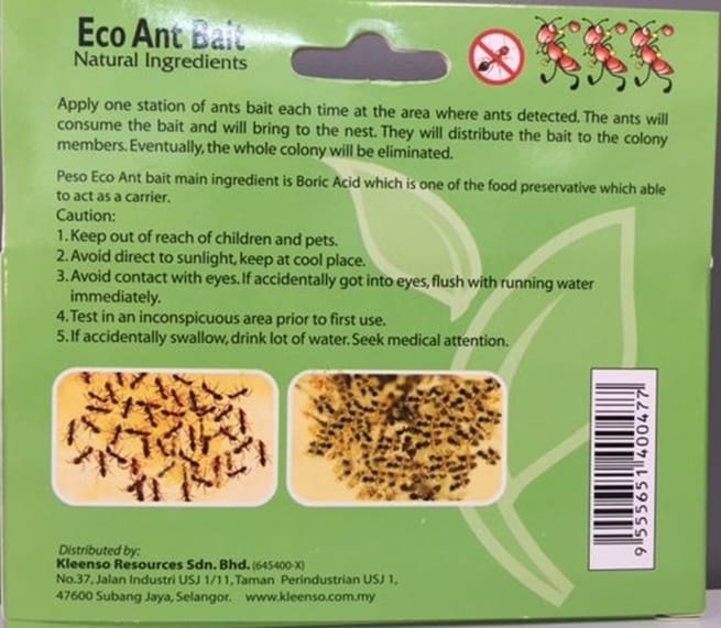 PESSO ECO ANT BAIT NATURAL INGREDIENTS 2PCS EACH