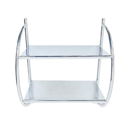 MOYA BATH RACK 2TIER 12010C SILVER (H54XW44XD26 CM)