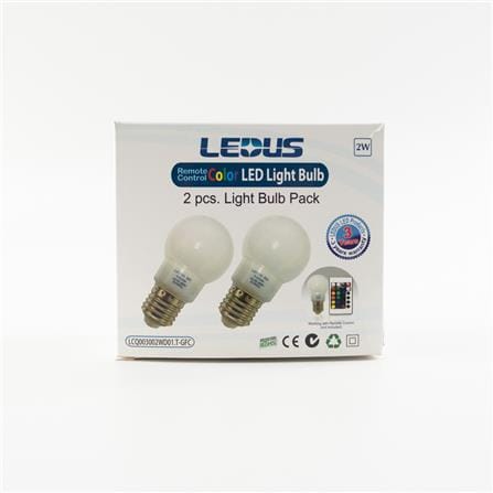 LED CLR BULB 2W E27 RCTP LCQ3002WD LEDUS