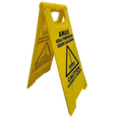 SECA-TRAC FLOOR SIGN - CAUTION CLEANING IN PROGRESS