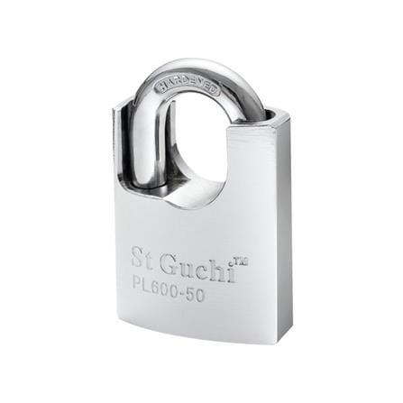 ST.GUCHI KEYED ALIKE PADLOCK SET PL600-505 50MM CHROME 5 EACH