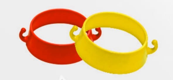 SECA-TRAC TRAFFIC CONE CHAIN CONNECTOR-RED 2PCS