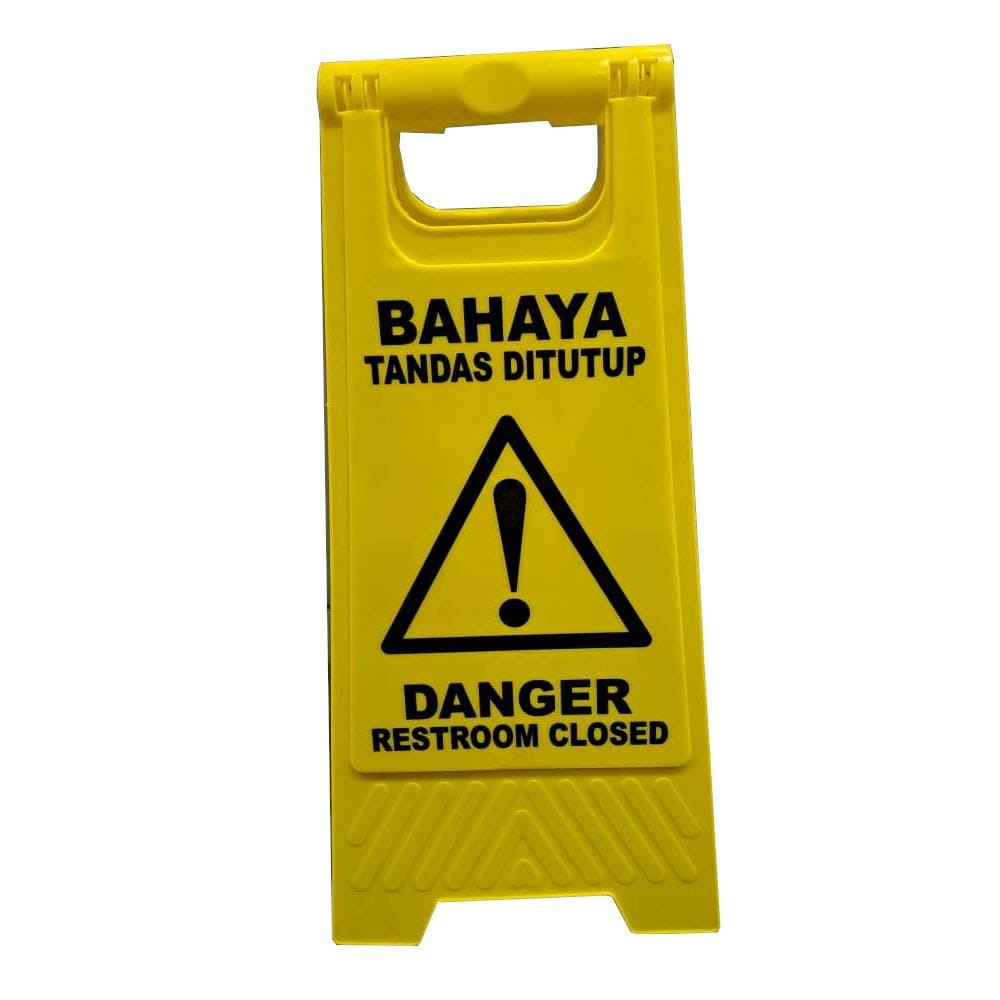 SECA-TRAC FLOOR SIGN - RESTROOM CLOSED