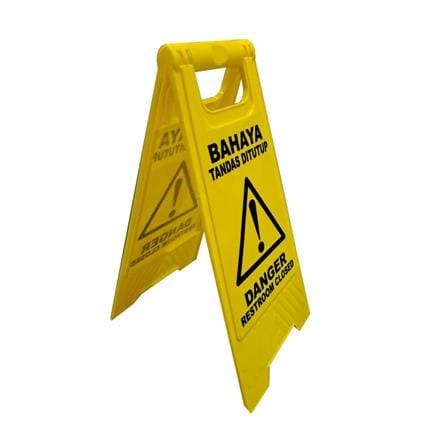SECA-TRAC FLOOR SIGN - RESTROOM CLOSED
