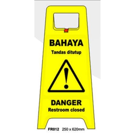 SECA-TRAC FLOOR SIGN - RESTROOM CLOSED