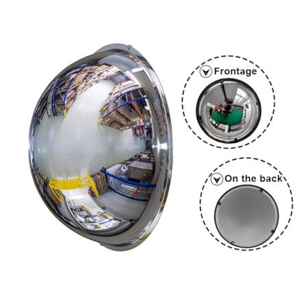 MIRRE ACRYLIC FULL DOME MIRROR 60CM SILVER