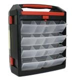 HUALEI PLASTIC FOLDABLE ORGANIZER 11&rdquo;  BLACK-RED