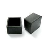 VIO SQUARE FLOOR STOPPER HOLLOW COVER CAP 1-1/2" 4PCS EACH BLACK