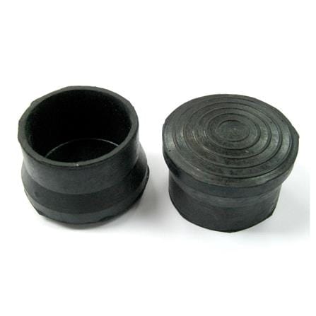 AVIO ROUND FLOOR STOPPER HOLLOW COVER CAP 1-1/4" 4PCS EACH BLACK