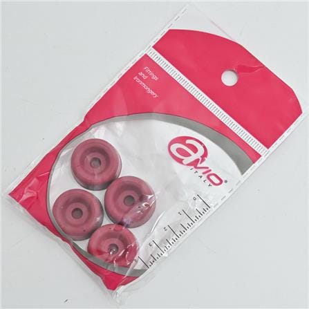 AVIO ROUND FLOOR STOPPER 0.5X1INCH 4PCS RED