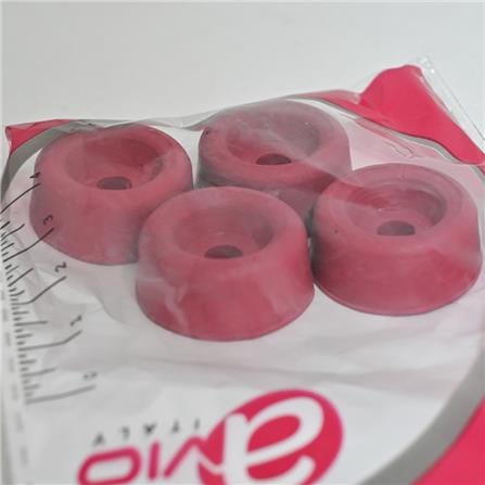 AVIO ROUND FLOOR STOPPER 0.5X1INCH 4PCS RED