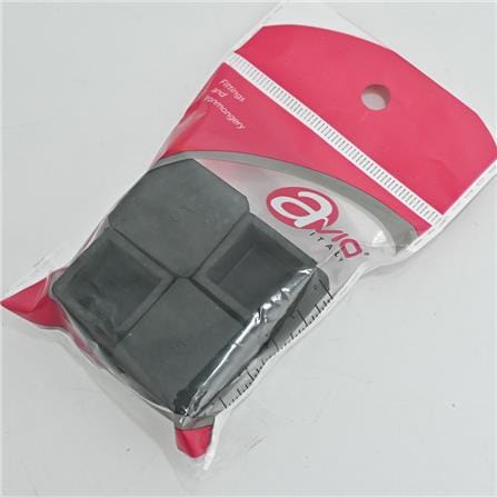 AVIO SQUARE FLOOR STOPPER HOLLOW COVER CAP 3/4 BLACK 4PCS