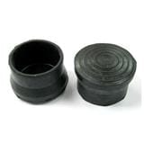 AVIO ROUND FLOOR STOPPER HOLLOW COVER CAP 2" 4PCS EACH BLACK