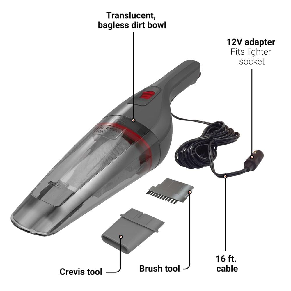 BLACK & DECKER NV1210AV 12v 0.73L VACUUM CLEANER