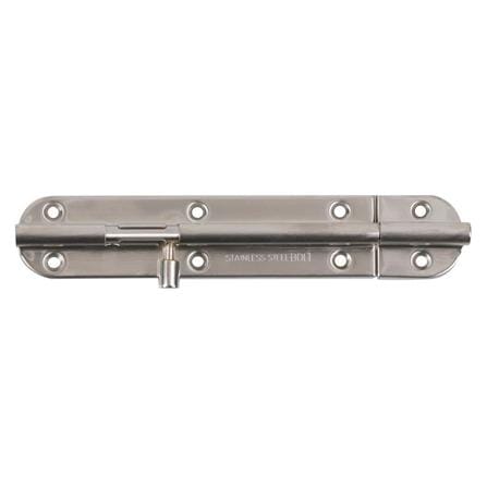 DOOR BOLT FITT WL36-2-SS 6IN SILVER