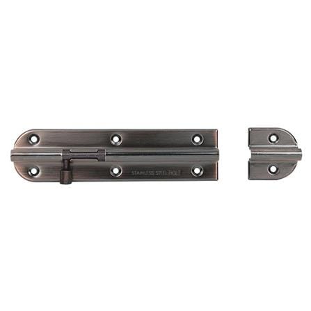 DOOR BOLT FITT WL36-2AC 6&rdquo; ANTIQUE COPPER