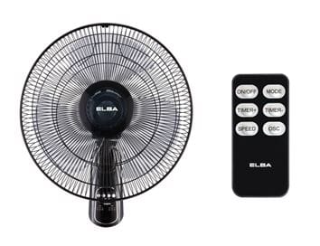 ELBA WALL FAN EWMF-E1646RC REM (BK 16INCH 60WATT 3BLADES BLACK)
