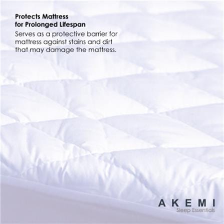 AKEMI MATTRESS PAD SLEEP ESSENTIAL QUEEN WHITE