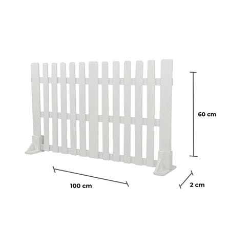 TENG WOODEN FENCE SPRING W100XH60CM WHITE