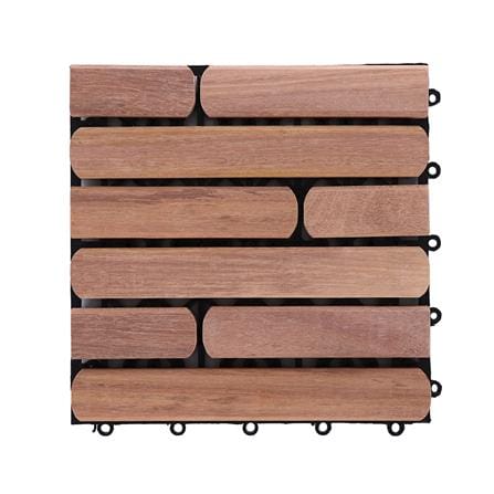 TENG WOODEN FLOOR DECKING SPRING KONNECT 30X30CM BROWN