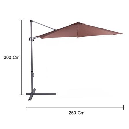 SPRING  HANGING PARASOL YF-1134 BROWN