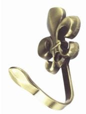 HOLDBACK FLOWER BRASS HOME LIVING STYLE