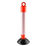 TRAFFIC BALLARD RIGHT 80CM RED