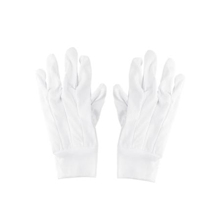 CLOTH GLOVES FITT WHITE