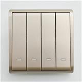 SCHNEIDER PIENO 4GANG 1WAY SWITCH E8234L1F_WG_G11