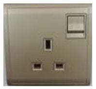 SCHNEIDER PIENO 13A 1GANG SWITCH SOCKET E8215C_WG_G11