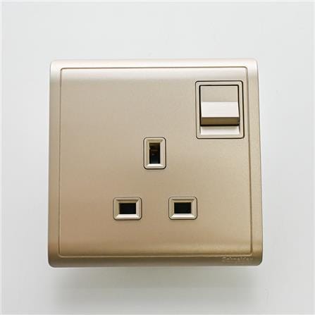 SCHNEIDER PIENO 13A 1GANG SWITCH SOCKET E8215C_WG_G11