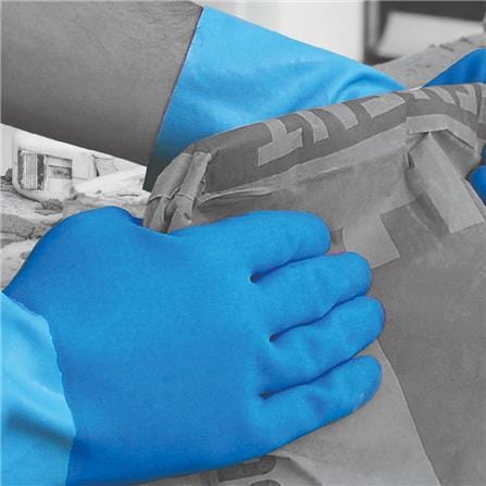 POLYCO  REUSABLE NITRILE GLOVES 946BL #9 (BLUE)