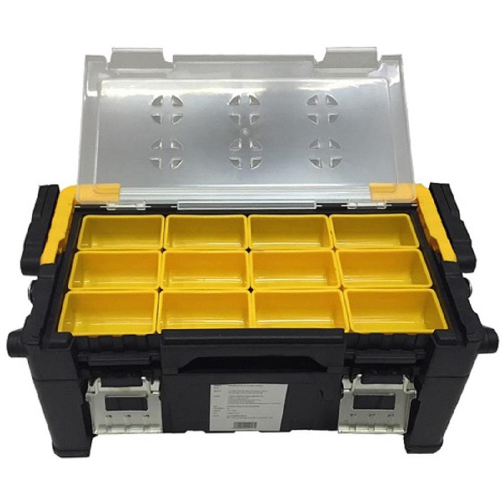 HOMEPRO HUALEI TOOL BOX DIY HL30143 45.5X24X20 CM BLACK-YELLOW