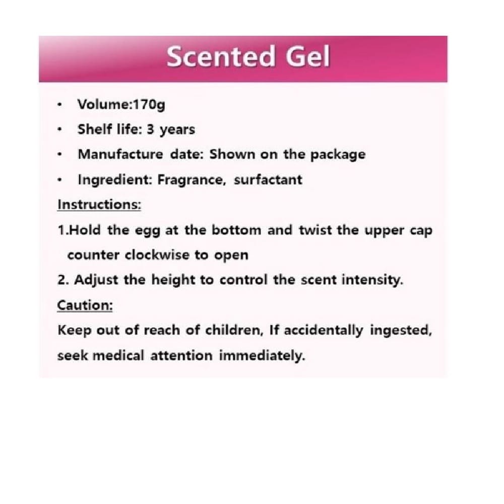 FARCENT SCENTED EGG GEL 170G ROSE