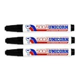 UNICORN WHITEBOARD MARKER UM-500A BLACK 3 EACH