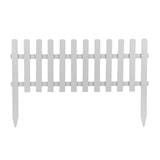 RUBBERWOOD FENCE WITH STAKE U-01 XL W110XH70CM  WHITE