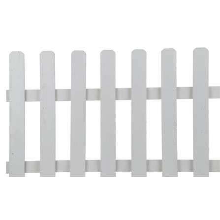 RUBBERWOOD FENCE WITH STAKE U-01 XL W110XH70CM  WHITE