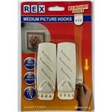 REX MEDIUM PICTURE REMOVABLE HOOK 1814 WHITE