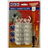 REX SMALL HANDY CLIP REMOVABLE HOOK 1836 WHITE