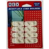 REX REMOVABLE CORD HOLDERS 1820 WHITE