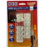 REX WIRE HOLDER CLIP REMOVABLE HOOK 1819 CLEAR