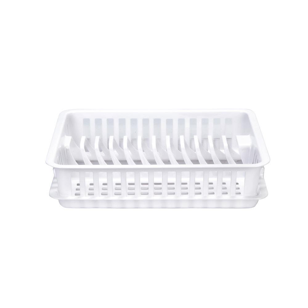 MINI PLASTIC DISH DRAINER WITH TRAY SN 540 WHITE