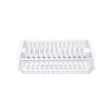 MINI PLASTIC DISH DRAINER WITH TRAY SN 540 WHITE