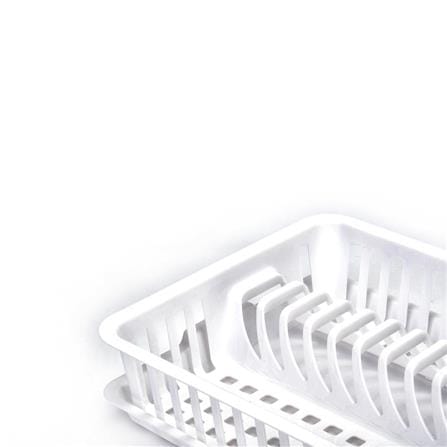 MINI PLASTIC DISH DRAINER WITH TRAY SN 540 WHITE