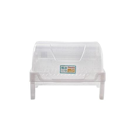 DISH RACK WITH LID SN 542 PLASTIC WHITE