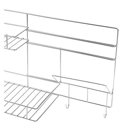 2-TIER WALL-MOUNTED DISH DRAINER RACK WITH CUTLERY HOLDER EKONO 106E4