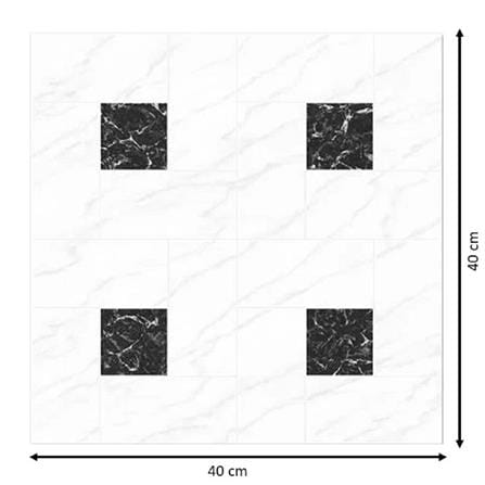 TARA FLOORTILE 40X40CM CASA BLACK AND WHITE 0.96M2