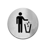 AVIO DESTINATION BOARD-TRASH SIGN 6.7CM
