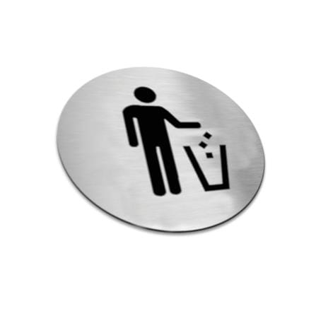 AVIO DESTINATION BOARD-TRASH SIGN 6.7CM
