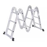 LADDER COMBINATION MODEL 12 STEPS FULL EXTENSION 336 CM JH603 FOLD DIMENSION W27XL36XH89.5 CM SILVER